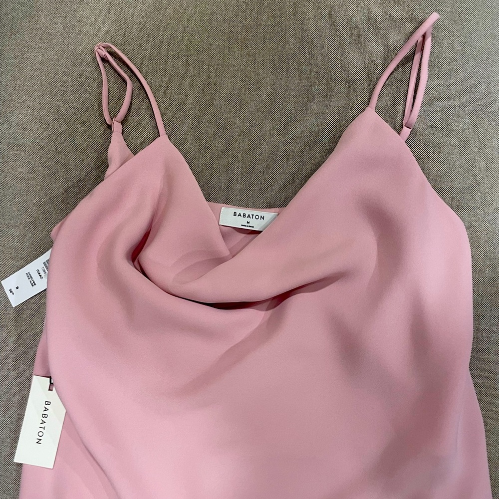 Aritzia Babaton Cowl Neck Pink Medium
